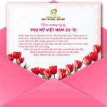 Chào mừng Ngày Phụ nữ Việt Nam 20/10 - Yêu thương, kết nối và tri ân